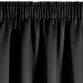 Zasłona gotowa Blackout na taśmie 135x270 Czarna