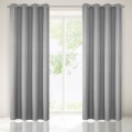Zasłona Gotowa 140 x250 Rita  - Stalowa