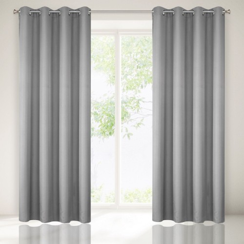 Zasłona Gotowa 140 x250 Rita  - Stalowa