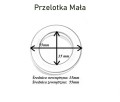 Zasłona gotowa na wymiar przelotki taśma Lawenda