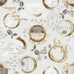 Tkanina Zasłonowa Biała Coffee