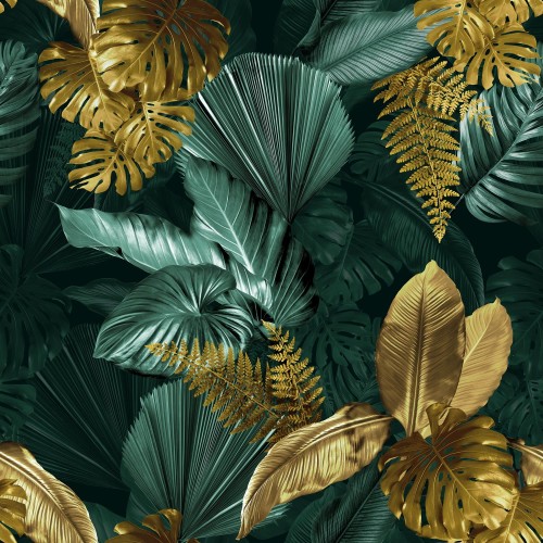 Tkanina Ogrodowa wodoodporna Ogród Liść Monster