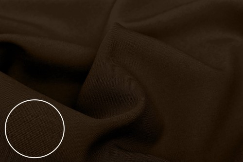 Tkanina dekoracyjna PANAMA - 4015 Ciemny Brązowy szer:150cm 