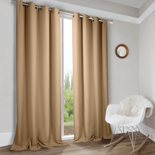 Zasłona gotowa na wymiar Beżowa