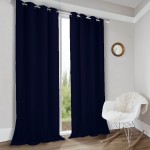 Zasłona gotowa na wymiar Panama Ciemny Granat