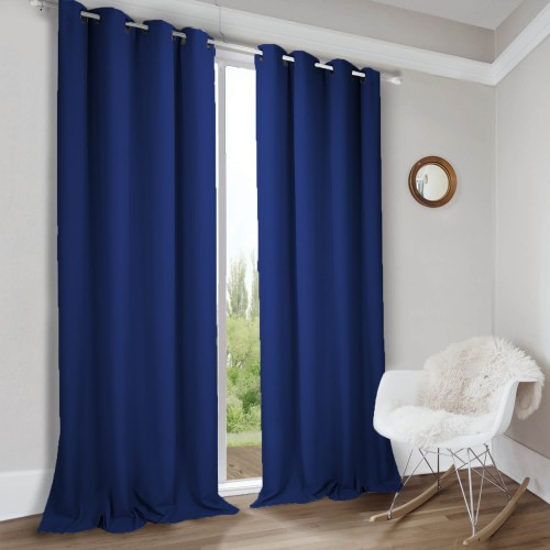 Zasłona gotowa na wymiar Panama Niebieska Księżycowa Noc