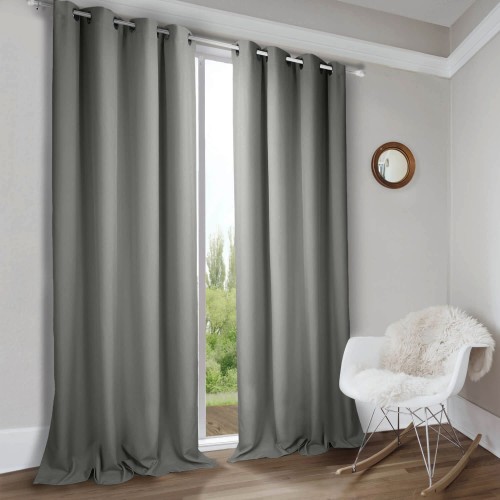 Zasłona gotowa na wymiar Panama Szary