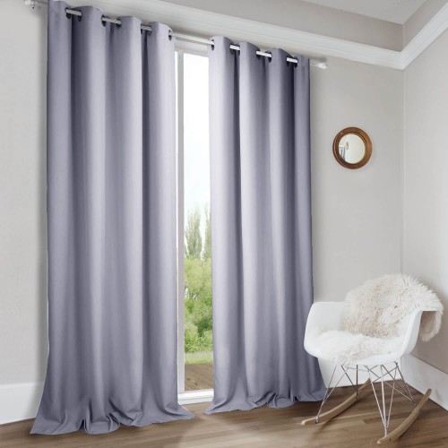 Zasłona gotowa na wymiar Panama Jasny Szary