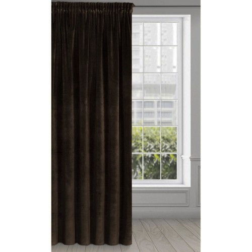 Zasłona Gotowa na Wymiar Welur 6 Espresso