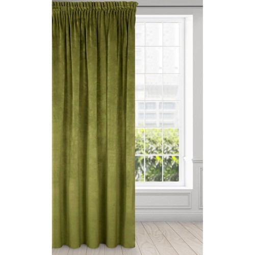 Zasłona Gotowa na Wymiar Welur 9 Olive