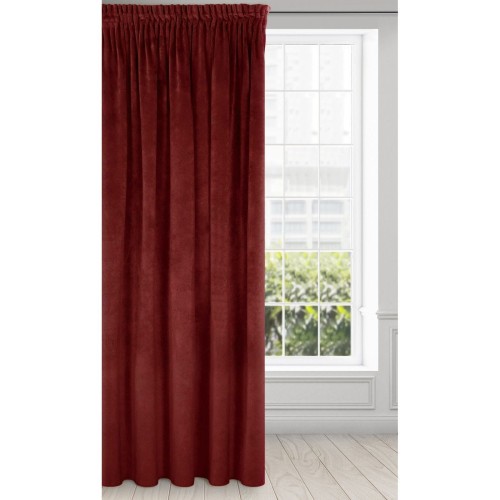 Zasłona Gotowa na Wymiar Welur 11 Dark Red