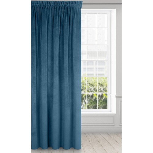 Zasłona Gotowa na Wymiar Welur 006 Jasny Niebieski