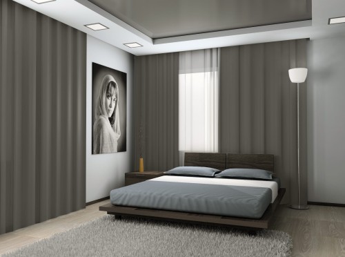 Zasłona Na Wymiar Blackout 41 Szary Duża Szerokość