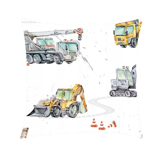 Poszewka Na Poduszkę Żółte Pojazdy