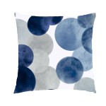 Poszewka Na Poduszkę Niebiesko Szare Koła