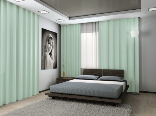 Zasłona Na Wymiar Blackout 161 Miętowy Szer.: 145 cm