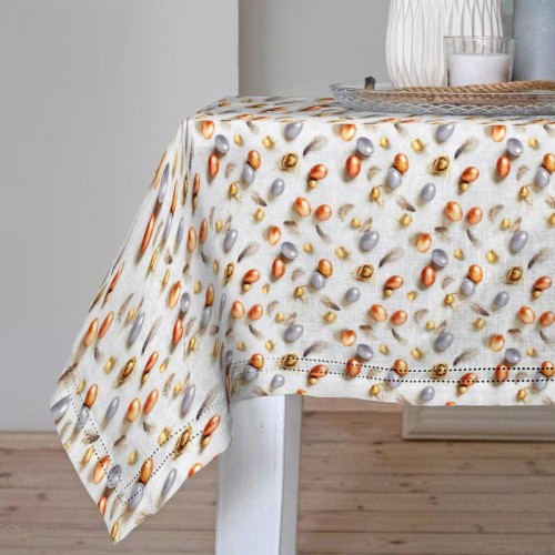 Obrus Gotowy Wielkanoc Jajeczka Złote Jajka