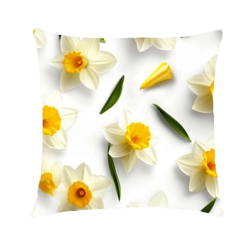 Poszewka Na Poduszkę  Żółte Żonkile Wielkanoc