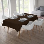 Obrus Gotowy PANAMA 4015 Ciemny Brązowy Na Wymiar