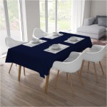 Obrus Gotowy PANAMA 5633 Ciemny Granat Na Wymiar