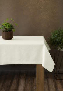 Obrus Gotowy Len Natura Ecru Na Wymiar