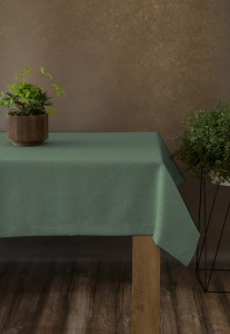 Obrus Gotowy Len Natura Mięta Na Wymiar
