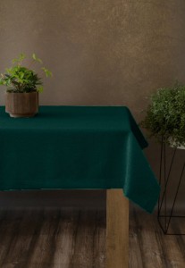Obrus Gotowy Len Natura Zieleń Na Wymiar