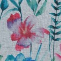 Zasłona gotowa LILIAN na przelotkach 140x250 Kwiaty