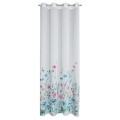 Zasłona gotowa LILIAN na przelotkach 140x250 Kwiaty