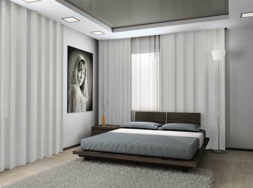 Zasłona Na Wymiar Blackout 100 Chłodny Biały Duża Szerokość