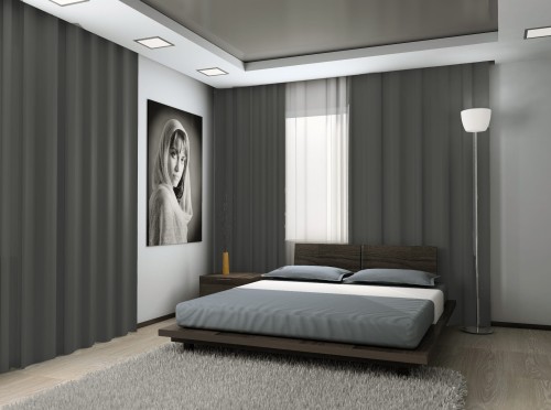 Zasłona Na Wymiar Blackout 153 Grafitowy Duża Szerokość