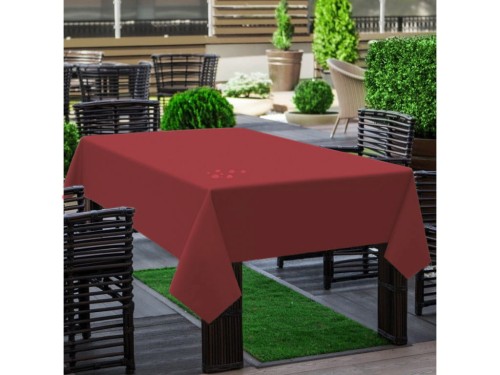 Obrus Wodoodporny PCV Oxford Bordowy Ogród