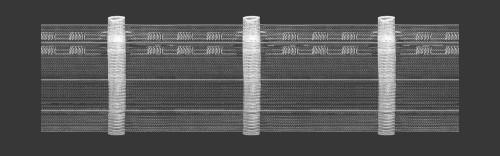 Taśma Marszcząca ZAKŁADKA PLASTIKOWY 7,5 CM 1:1,5