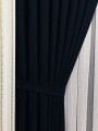 Tkanina na Zasłony Velvet Milan Granatowy szer: 300 cm