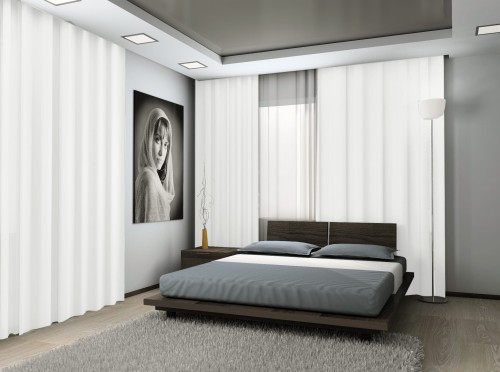 Zasłona Na Wymiar Blackout 01 Biały Duża Szerokość