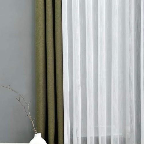  Firana Gotowa Gęsty Bambus Markizeta Taśma Przelotki Na Wymiar