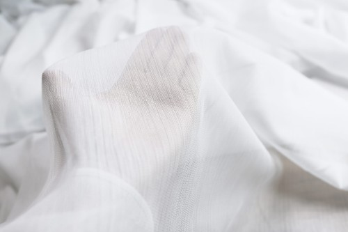 Firana Gęsty Bambus Biała wys:300cm NA METRY