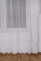 Firana z Haftem Podwójnym SELENE Bambus Biała wys:300cm NA METRY