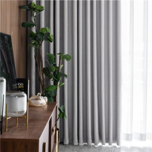 Zasłona Zaciemniająca Na Wymiar Blackout Pure 3 Jasny Szary Duża Szerokość