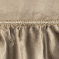 Zasłona gotowa CARLI na taśmie Velvet 140x250 Ciemny Beż