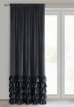 Zasłona gotowa CARLI na taśmie Velvet 140x250 Czarna
