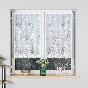 Firana Żakardowa 049885 Biała Na Metry wys:110 CM