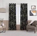 Zasłona Gotowa LUMINA Velvet Czarny Duża Szerokość i Wysokość Na Wymiar