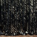 Zasłona Gotowa LUMINA Velvet Czarny Duża Szerokość i Wysokość Na Wymiar