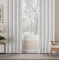 Zasłona Gotowa na Wymiar Velvet Milan Biała przelotki taśma