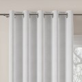 Zasłona Gotowa na Wymiar Velvet Milan Biała przelotki taśma