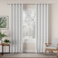 Zasłona Gotowa na Wymiar Velvet Milan Biała przelotki taśma