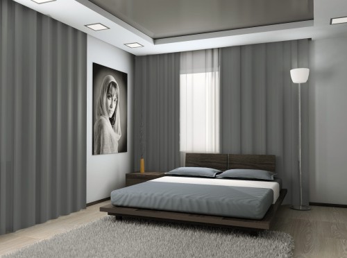 Zasłona Na Wymiar Blackout 9 Szary Ciemny Duża Szerokość