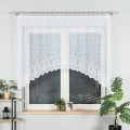 Firana Żakardowa  KAROLINA  Biała Gotowa  120 cm x 250 cm