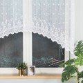 Firana Żakardowa  KAROLINA  Biała Gotowa  120 cm x 250 cm